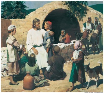  enfants tableaux - Christ et les enfants